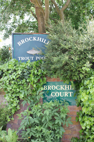 Brockhill Trout Pool Sign