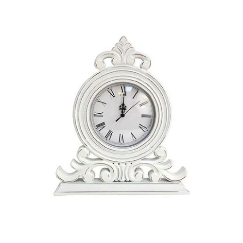 white distressed shabby chic mantel clock white distressed shabby chic mantel clock