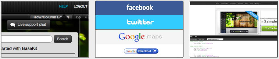 BaseKit's powerful features 