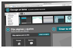 Elige una plantilla para empezar a diseñar tu web empresas