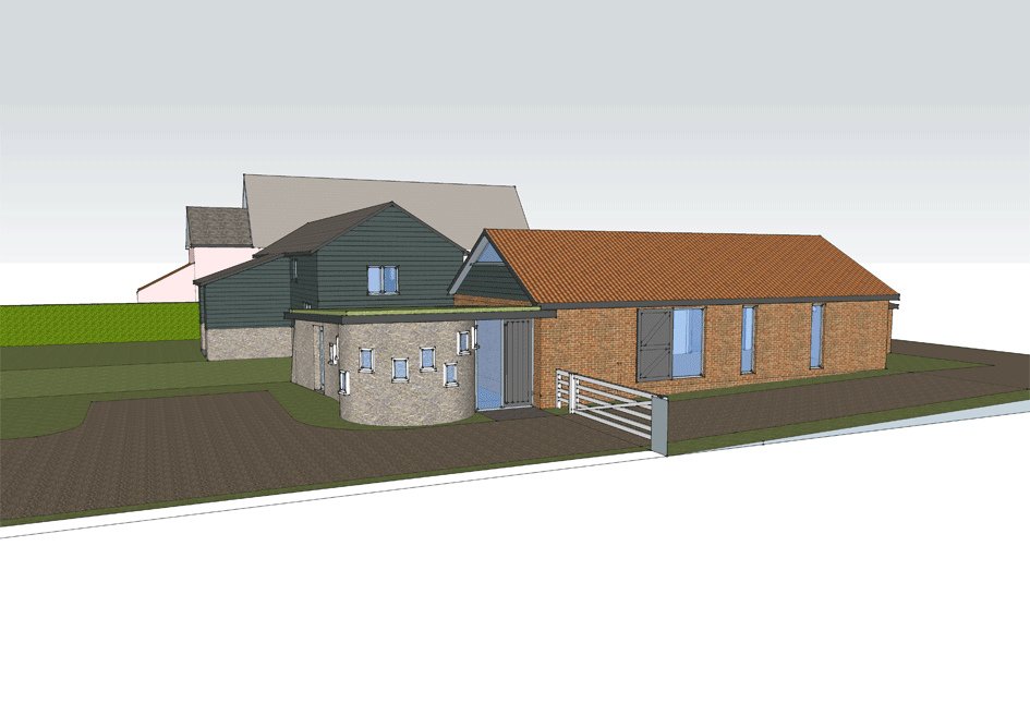 Extension to barn Cockfield