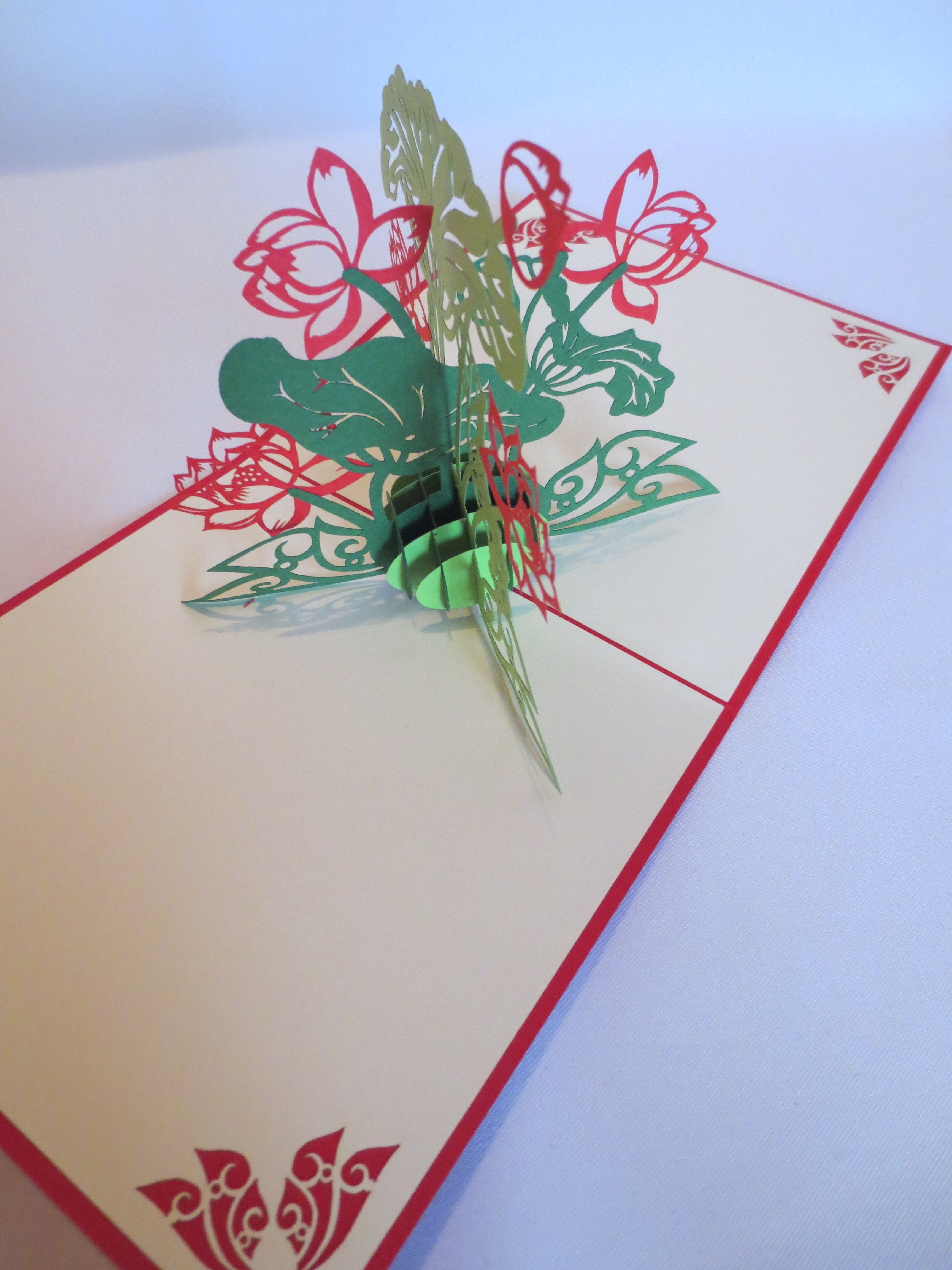 Unique 30 Card Open Flower